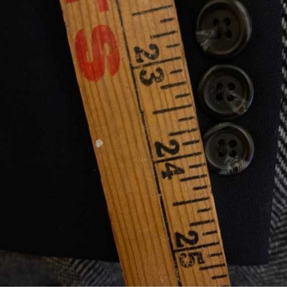 Lauren Ralph Lauren Mens Wool Suit Jacket Blazer size 40 R Black Two But… - Picture 4 of 13